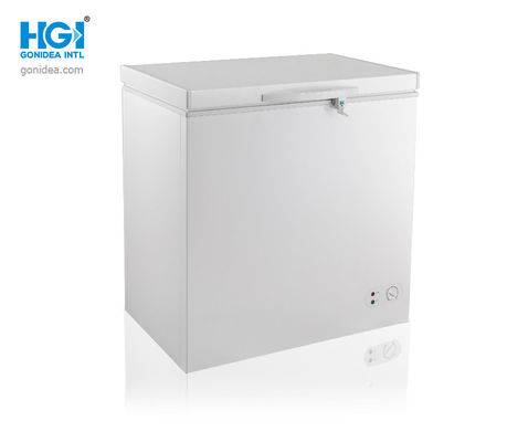 ODM অনুভূমিক ডিপ চেস্ট ফ্রিজার 5.7 Cu Ft ফ্রিজার চলমান ডাবল ঝুড়ি