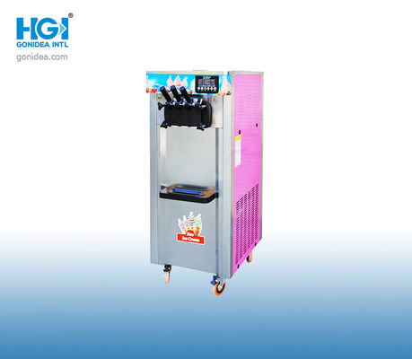 বাণিজ্যিক 2.3KW পেশাদার সফট সার্ভ আইসক্রিম মেশিন 25L ফ্লোর স্ট্যান্ডিং