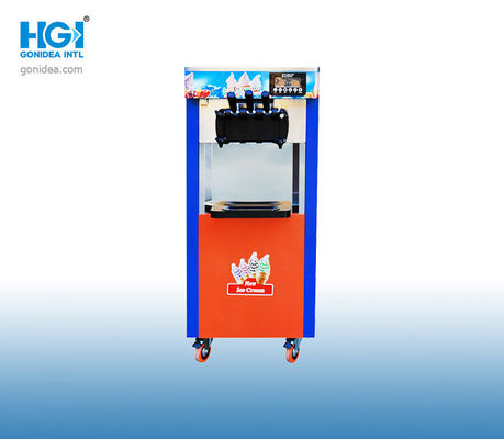 50dB 51.5in 60HZ রেস্তোরাঁ সফট আইসক্রিম মেশিন সিঙ্গেল ফ্লেভার