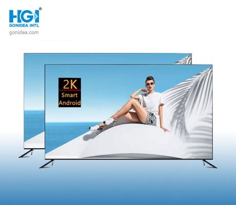 OEM বর্ডারলেস 2K HD LED LCD স্ক্রীন টিভি উচ্চ রেজোলিউশন